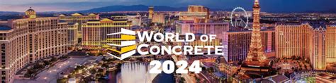 World of concrete 2024 - ASA at World of Concrete. REGISTER NOW. Las Vegas Convention Center (LVCC) Las Vegas, NV. Exhibits: January 23 – 25, 2024. Seminars: January 22 – 25, 2024. Visit ASA’s Booth in the South Hall # S10919. Register now using ASA’s source code: A17 for $25 Exhibits-Only Admission Online Only* — until 12/12/2023; $120 after 12/12/23; PLEASE ...